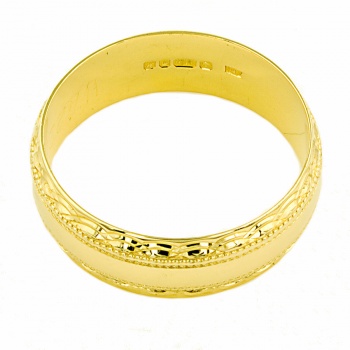 18ct gold 5.3g Wedding Ring size R½